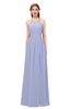 ColsBM Hadley Blue Heron Bridesmaid Dresses A-line Zip up Halter Sexy Floor Length Sleeveless