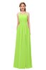 ColsBM Hadley Bright Green Bridesmaid Dresses A-line Zip up Halter Sexy Floor Length Sleeveless