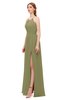 ColsBM Hadley Cedar Bridesmaid Dresses A-line Zip up Halter Sexy Floor Length Sleeveless