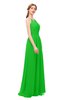 ColsBM Hadley Classic Green Bridesmaid Dresses A-line Zip up Halter Sexy Floor Length Sleeveless