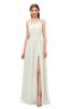 ColsBM Hadley Cream Bridesmaid Dresses A-line Zip up Halter Sexy Floor Length Sleeveless