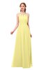 ColsBM Hadley Daffodil Bridesmaid Dresses A-line Zip up Halter Sexy Floor Length Sleeveless