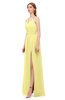 ColsBM Hadley Daffodil Bridesmaid Dresses A-line Zip up Halter Sexy Floor Length Sleeveless