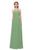 ColsBM Hadley Fair Green Bridesmaid Dresses A-line Zip up Halter Sexy Floor Length Sleeveless