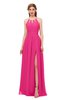 ColsBM Hadley Fandango Pink Bridesmaid Dresses A-line Zip up Halter Sexy Floor Length Sleeveless