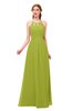 ColsBM Hadley Green Oasis Bridesmaid Dresses A-line Zip up Halter Sexy Floor Length Sleeveless