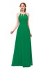 ColsBM Hadley Green Bridesmaid Dresses A-line Zip up Halter Sexy Floor Length Sleeveless
