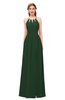 ColsBM Hadley Hunter Green Bridesmaid Dresses A-line Zip up Halter Sexy Floor Length Sleeveless