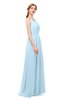 ColsBM Hadley Ice Blue Bridesmaid Dresses A-line Zip up Halter Sexy Floor Length Sleeveless