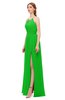 ColsBM Hadley Jasmine Green Bridesmaid Dresses A-line Zip up Halter Sexy Floor Length Sleeveless