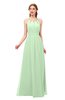 ColsBM Hadley Light Green Bridesmaid Dresses A-line Zip up Halter Sexy Floor Length Sleeveless
