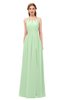 ColsBM Hadley Light Green Bridesmaid Dresses A-line Zip up Halter Sexy Floor Length Sleeveless