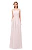 ColsBM Hadley Light Pink Bridesmaid Dresses A-line Zip up Halter Sexy Floor Length Sleeveless