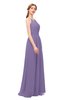 ColsBM Hadley Lilac Bridesmaid Dresses A-line Zip up Halter Sexy Floor Length Sleeveless