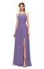 ColsBM Hadley Lilac Bridesmaid Dresses A-line Zip up Halter Sexy Floor Length Sleeveless