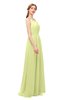 ColsBM Hadley Lime Green Bridesmaid Dresses A-line Zip up Halter Sexy Floor Length Sleeveless