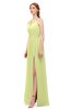 ColsBM Hadley Lime Sherbet Bridesmaid Dresses A-line Zip up Halter Sexy Floor Length Sleeveless