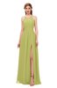 ColsBM Hadley Linden Green Bridesmaid Dresses A-line Zip up Halter Sexy Floor Length Sleeveless
