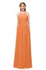 ColsBM Hadley Mango Bridesmaid Dresses A-line Zip up Halter Sexy Floor Length Sleeveless