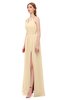 ColsBM Hadley Marzipan Bridesmaid Dresses A-line Zip up Halter Sexy Floor Length Sleeveless