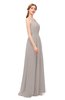 ColsBM Hadley Mushroom Bridesmaid Dresses A-line Zip up Halter Sexy Floor Length Sleeveless