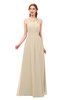 ColsBM Hadley Novelle Peach Bridesmaid Dresses A-line Zip up Halter Sexy Floor Length Sleeveless