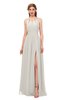 ColsBM Hadley Off White Bridesmaid Dresses A-line Zip up Halter Sexy Floor Length Sleeveless