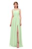 ColsBM Hadley Pale Green Bridesmaid Dresses A-line Zip up Halter Sexy Floor Length Sleeveless
