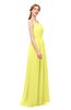ColsBM Hadley Pale Yellow Bridesmaid Dresses A-line Zip up Halter Sexy Floor Length Sleeveless