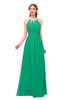 ColsBM Hadley Pepper Green Bridesmaid Dresses A-line Zip up Halter Sexy Floor Length Sleeveless