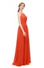 ColsBM Hadley Persimmon Bridesmaid Dresses A-line Zip up Halter Sexy Floor Length Sleeveless