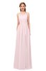 ColsBM Hadley Petal Pink Bridesmaid Dresses A-line Zip up Halter Sexy Floor Length Sleeveless