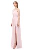 ColsBM Hadley Petal Pink Bridesmaid Dresses A-line Zip up Halter Sexy Floor Length Sleeveless