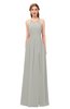ColsBM Hadley Platinum Bridesmaid Dresses A-line Zip up Halter Sexy Floor Length Sleeveless