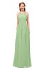 ColsBM Hadley Sage Green Bridesmaid Dresses A-line Zip up Halter Sexy Floor Length Sleeveless