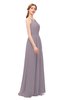 ColsBM Hadley Sea Fog Bridesmaid Dresses A-line Zip up Halter Sexy Floor Length Sleeveless