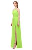 ColsBM Hadley Sharp Green Bridesmaid Dresses A-line Zip up Halter Sexy Floor Length Sleeveless