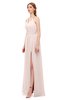 ColsBM Hadley Silver Peony Bridesmaid Dresses A-line Zip up Halter Sexy Floor Length Sleeveless