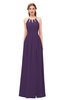 ColsBM Hadley Violet Bridesmaid Dresses A-line Zip up Halter Sexy Floor Length Sleeveless
