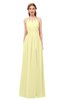 ColsBM Hadley Wax Yellow Bridesmaid Dresses A-line Zip up Halter Sexy Floor Length Sleeveless