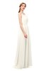 ColsBM Hadley Whisper White Bridesmaid Dresses A-line Zip up Halter Sexy Floor Length Sleeveless