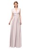 ColsBM Freya Angel Wing Bridesmaid Dresses Floor Length V-neck A-line Sleeveless Sexy Zip up