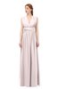 ColsBM Freya Angel Wing Bridesmaid Dresses Floor Length V-neck A-line Sleeveless Sexy Zip up