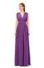 ColsBM Freya Dahlia Bridesmaid Dresses Floor Length V-neck A-line Sleeveless Sexy Zip up