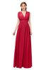 ColsBM Freya Lollipop Bridesmaid Dresses Floor Length V-neck A-line Sleeveless Sexy Zip up