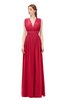 ColsBM Freya Lollipop Bridesmaid Dresses Floor Length V-neck A-line Sleeveless Sexy Zip up