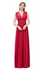 ColsBM Freya Lollipop Bridesmaid Dresses Floor Length V-neck A-line Sleeveless Sexy Zip up