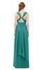 ColsBM Freya Porcelain Bridesmaid Dresses Floor Length V-neck A-line Sleeveless Sexy Zip up