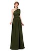 ColsBM Avery Beech Bridesmaid Dresses One Shoulder Ruching Glamorous Floor Length A-line Backless