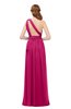 ColsBM Avery Beetroot Purple Bridesmaid Dresses One Shoulder Ruching Glamorous Floor Length A-line Backless
